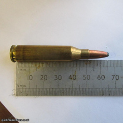 1 X .243 NORMA COPPER LEAD TIP BULLET INERT