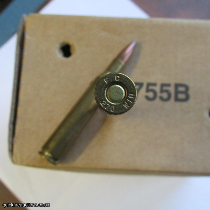 1 X FC 270 WIN COPPER LEAD TIP POINTED BULLET INERT