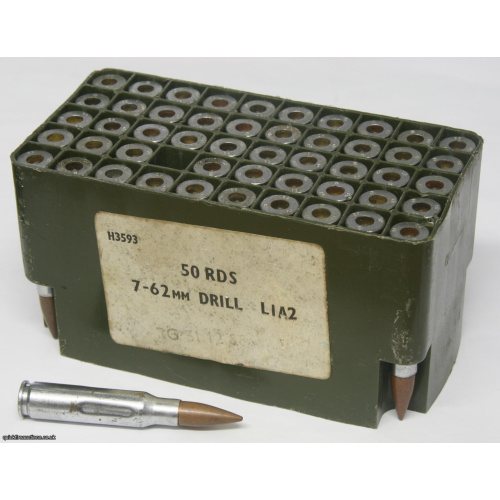 50x 7.62mm NATO DRILL Rounds L1A2 SLR FN FAL RG84
