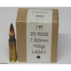 L42A1 7.62mm NATO BLACK SPOT Inert Rounds Sniper L129A1