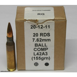 L42A3 7.62mm NATO Rounds AIAW Accuracy International Sniper L129A1