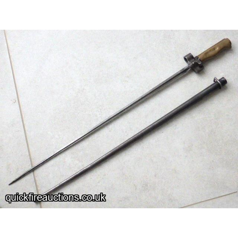 French Lebel M1886/15 Cruciform 'epee' Bayonet