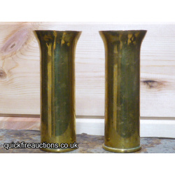 Pair of British 1in Aiming Rifle Case/Vases
