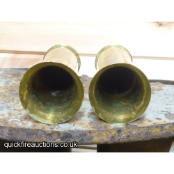 Pair of British 1in Aiming Rifle Case/Vases