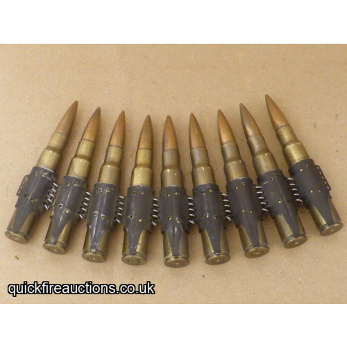 Specimen belt of 7.92mm Mauser rounds