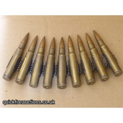 Specimen belt of 7.92mm Mauser rounds