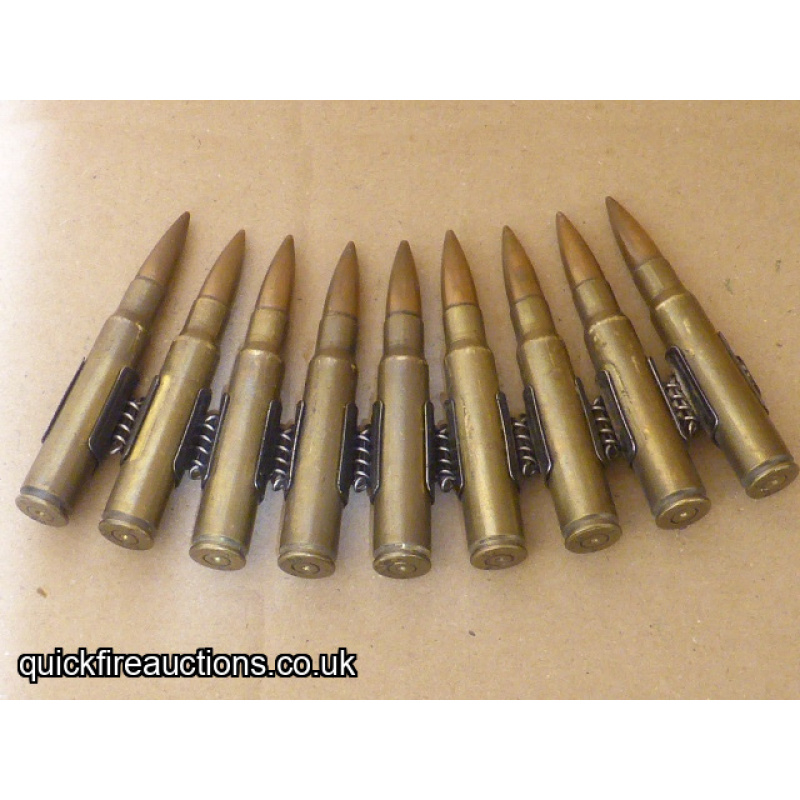Specimen belt of 7.92mm Mauser rounds