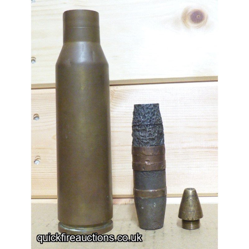 WW2 French 25mm Hotchkiss AA Gun HE Round