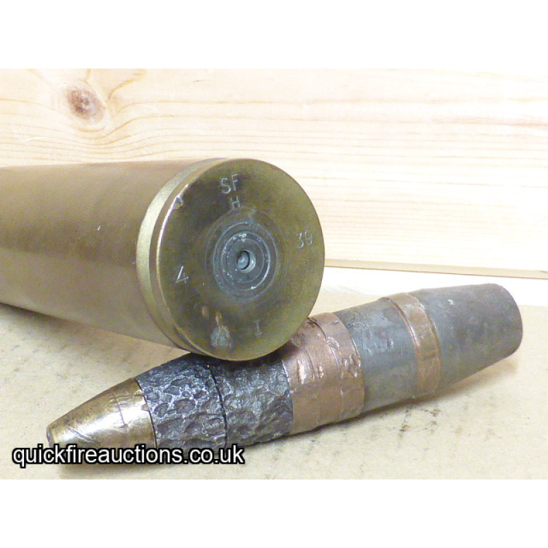 WW2 French 25mm Hotchkiss AA Gun HE Round