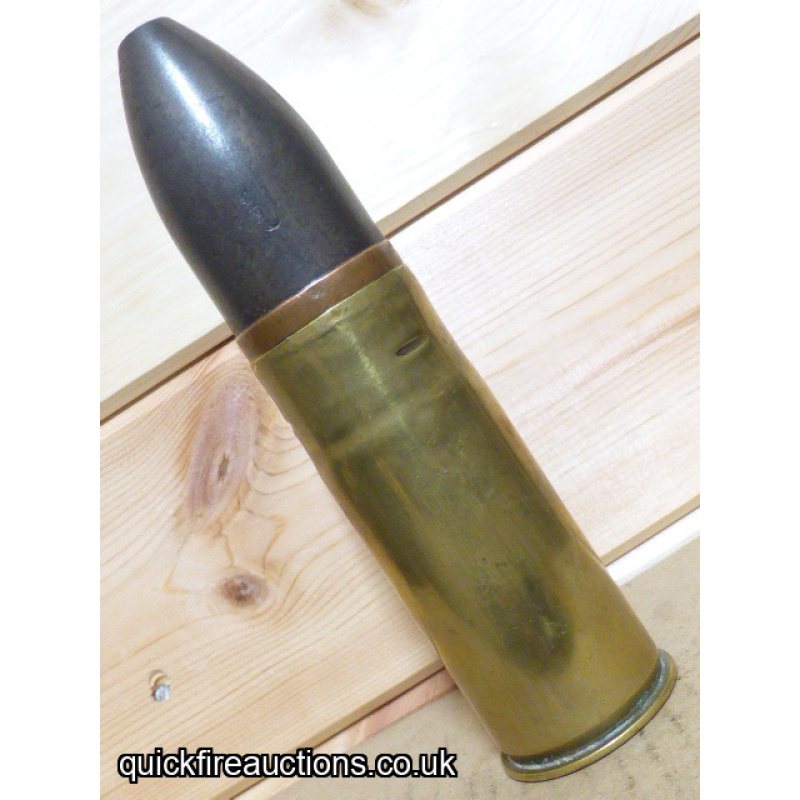 WW1 Imperial German 3.7cm Sockelflak Ball/Tracer Round 