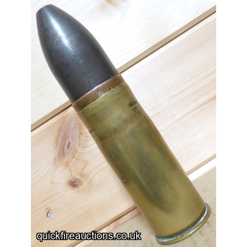 WW1 Imperial German 3.7cm Sockelflak Ball/Tracer Round 