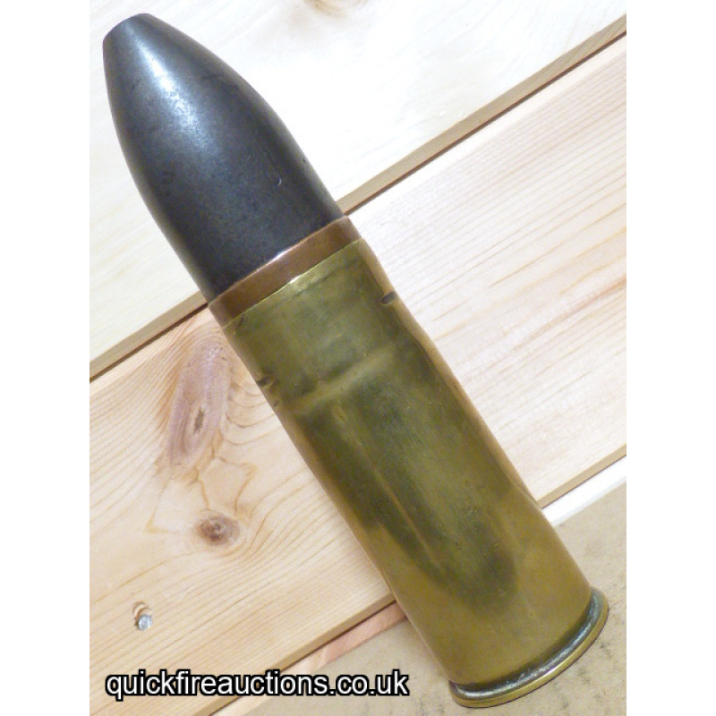 WW1 Imperial German 3.7cm Sockelflak Ball/Tracer Round 