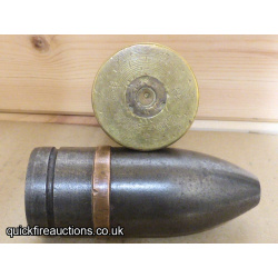 WW1 Imperial German 3.7cm Sockelflak Ball/Tracer Round 