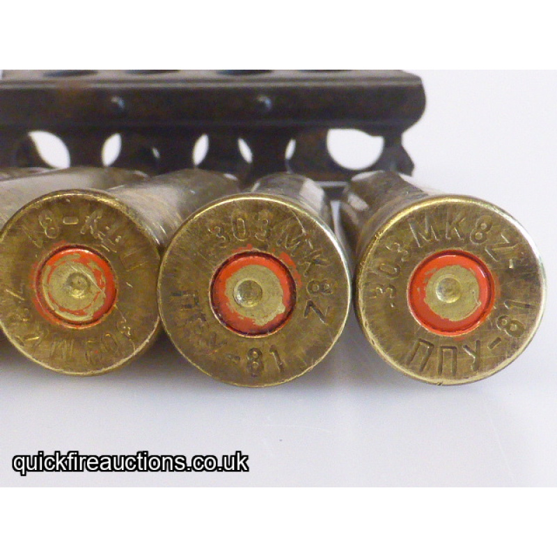 Five .303in Ball Rounds in Charger 