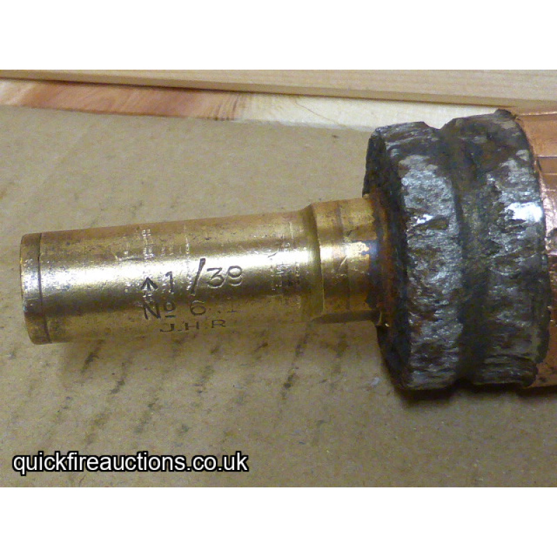 WW2 British Fired 2Pr No2 MkI Gun Practice Tracer Round