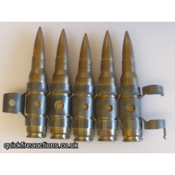5x 7.62mm NATO Ball Rounds in Link
