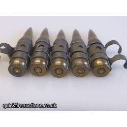 5x 7.62mm NATO Ball Rounds in Link