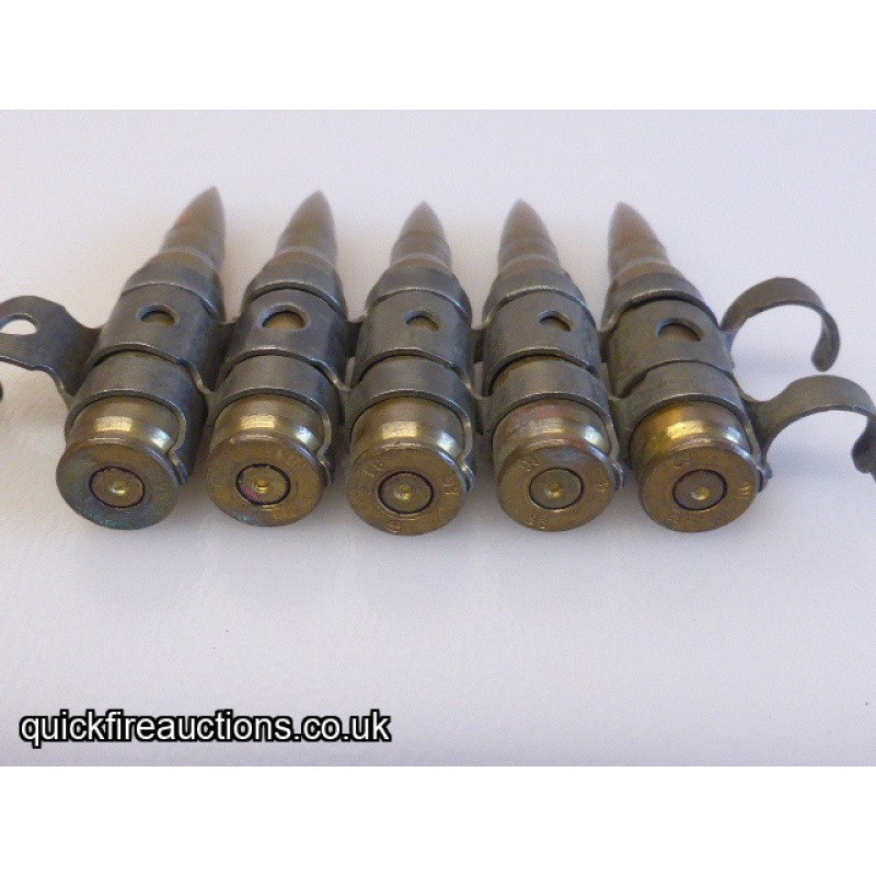 5x 7.62mm NATO Ball Rounds in Link