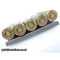 Representing 5x 7.62mm NATO L38A1 Ball Rounds in Clip