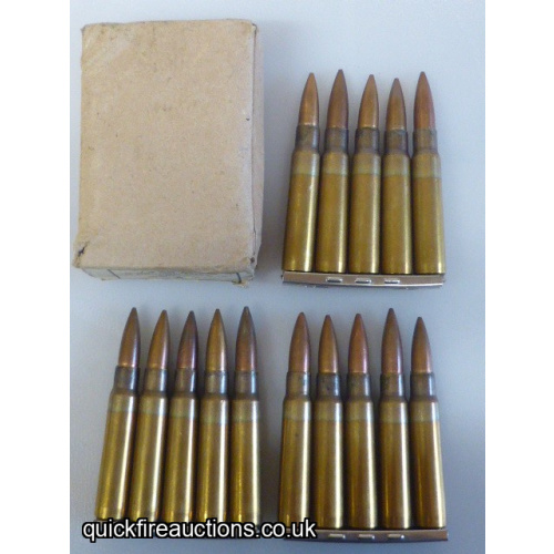 Box: 15 Rounds Yugo 7.92 Universal Ball in Stripper Clips