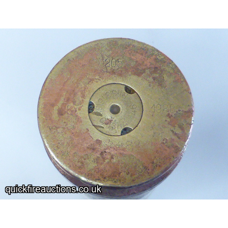 Spanish Civil War, German 3,7cm Flak18 Brass Case 
