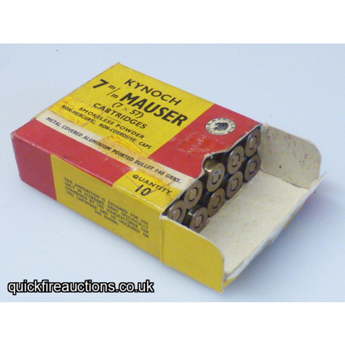 Box: 10 Rounds 7mm Mauser with Aluminium Cored Bullet