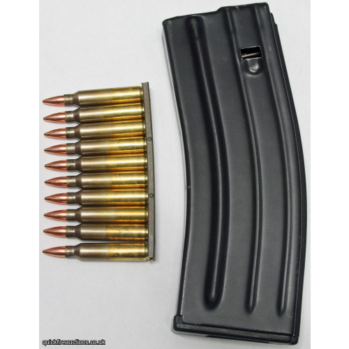 RG SA80 HK416 30rd Magazine & Inert 5.56mm Bullets M16 AR15 M4
