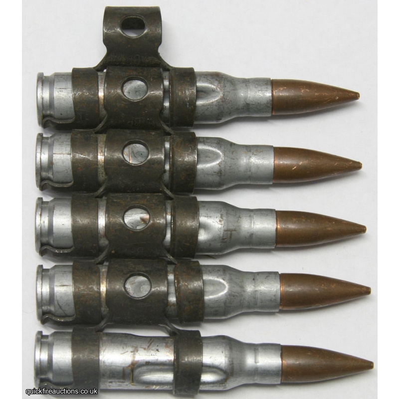 7.62mm NATO Drill Rounds L1A2 on GPMG link SLR FN FAL RG92