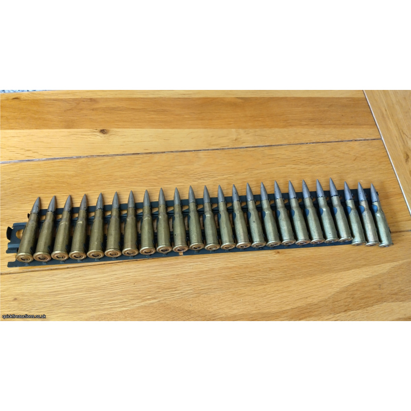French 8mm Hotchkiss feed tray with rounds 