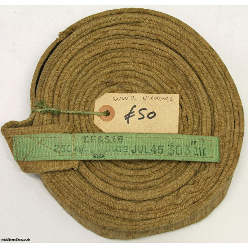 Vickers .303 Machinegun Bullet Belt