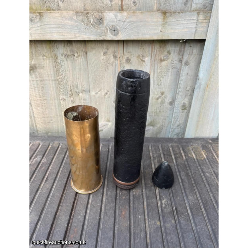 WW1 GERMAN 77MM GAS ROUND