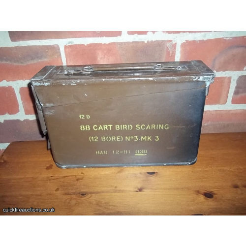 88 Rnd 12G bird scaring rounds ammo box