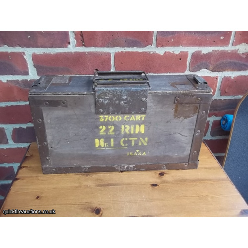 Wooden .22RF Ammo box