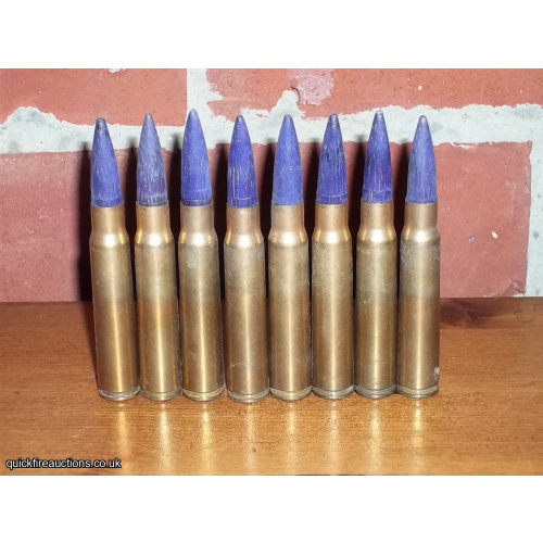 8x 7.92mm wooden bulleted blanks
